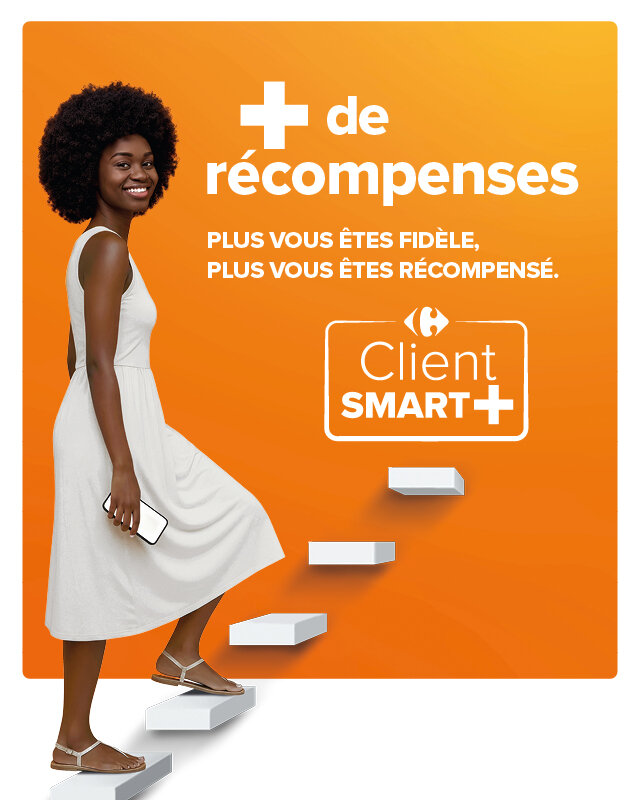 + de récompenses : plus vous êtes fidèle, plus vous êtes récompensé. Client SMART+